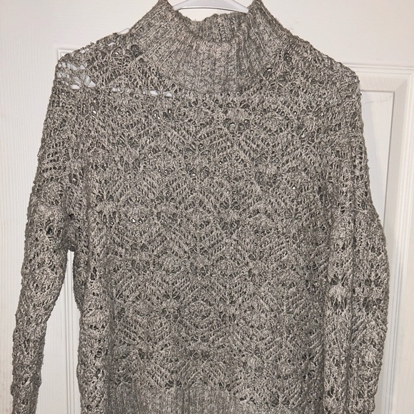 American Eagle Outfitters Sweaters - American Eagle Outfitters Women's Textured Knit Sweater - Gray